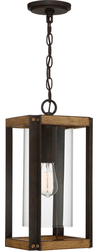 Quoizel Marion Square One Light Outdoor Lantern MSQ1909RK   Industrial   Outdoor Hanging Lights   by Buildcom  Houzz