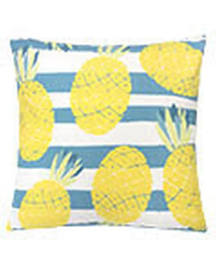 Homey Cozy Pineapple Stripe Outdoor Pillow