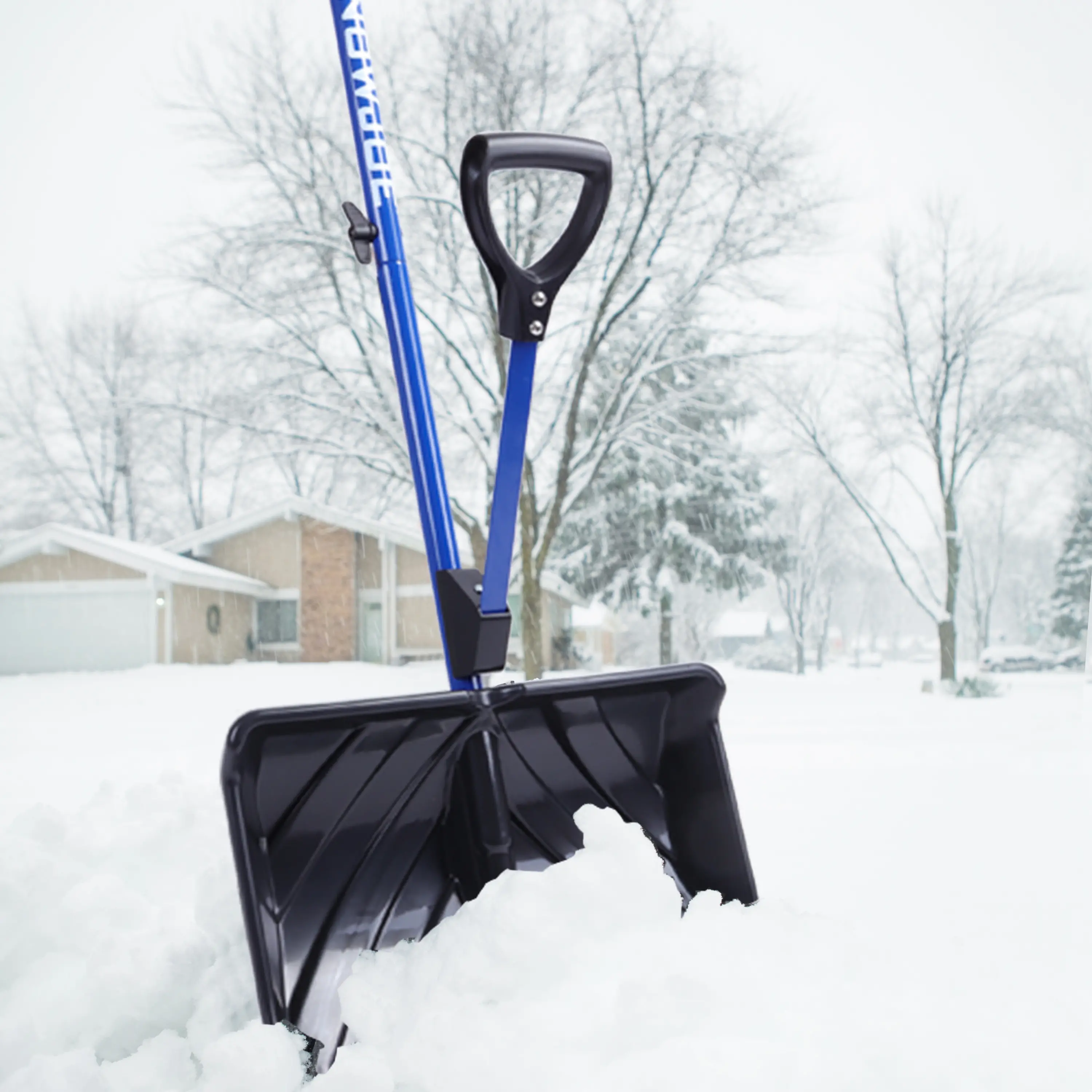 Snow Joe Shovelution Back Saving Snow Shovel