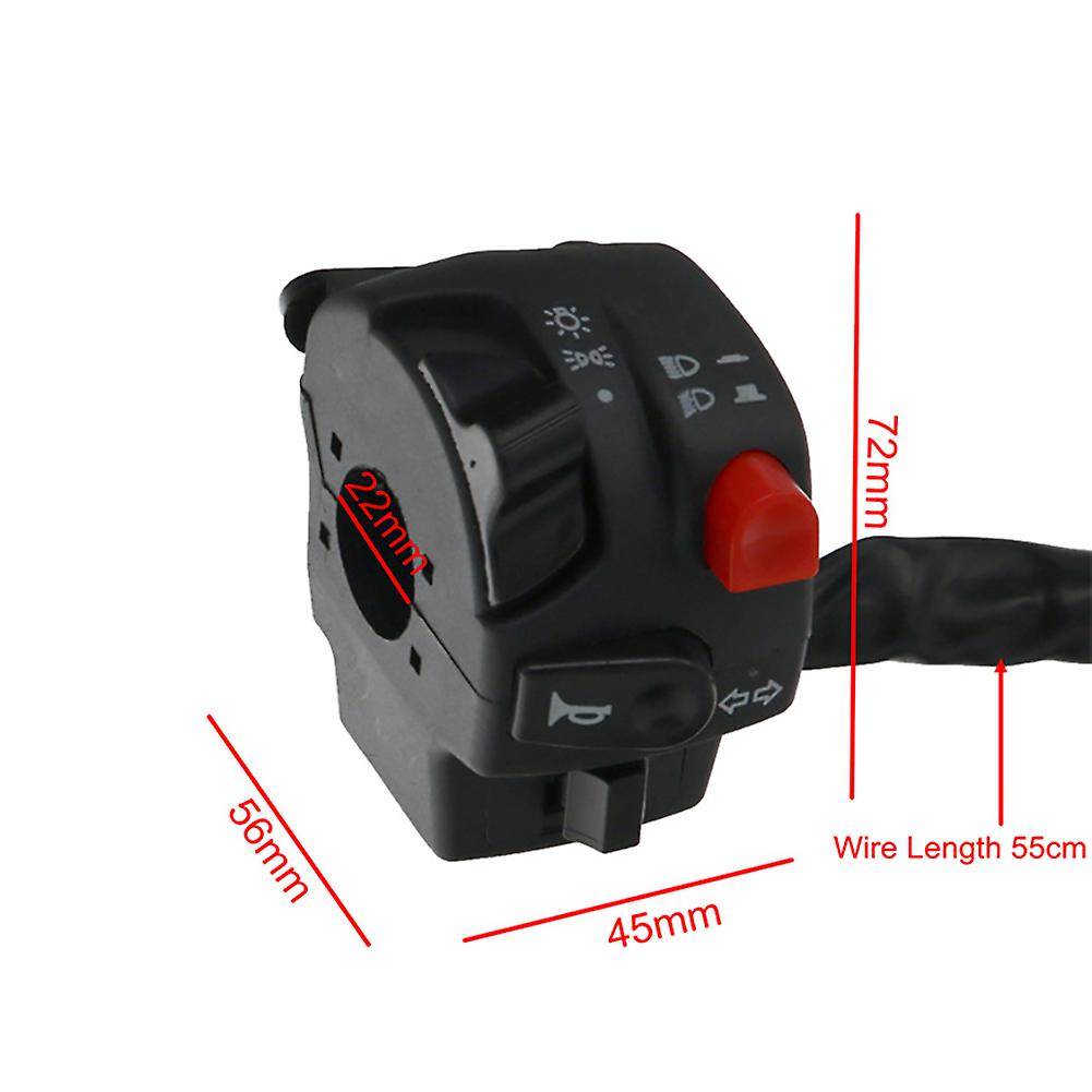 22mm 5 In 1 Motorcycle Switch Multifunctional Light Horn Headlight Handlebar Controller Switch For Motorbike