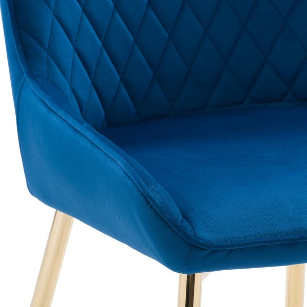 CorLiving Nash Velvet Diamond Tufted Side Chair