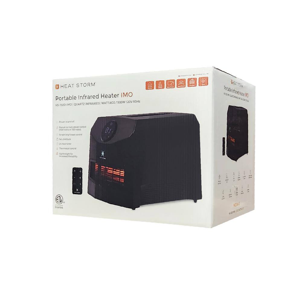 Heat Storm Mojave 1500-Watt Infrared Quartz Portable Heater with Built-In Thermostat and Over Heat Sensor HS-1500-IMO