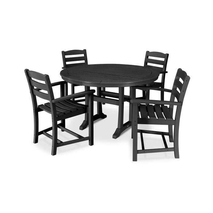 Polywood La Casa Café 5-Piece Arm Chair Dining Set PWS301-1