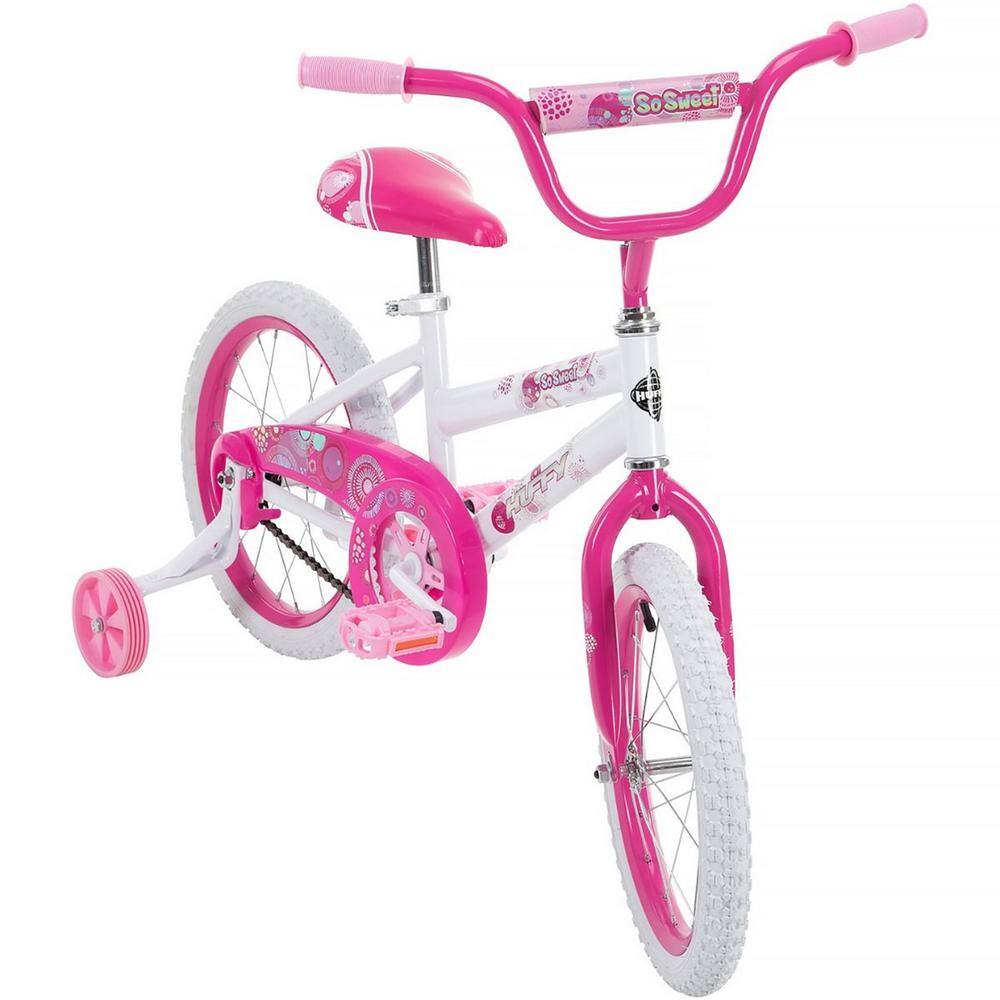 Huffy So Sweet 16 in. White and Pink Girls' Bike 21810