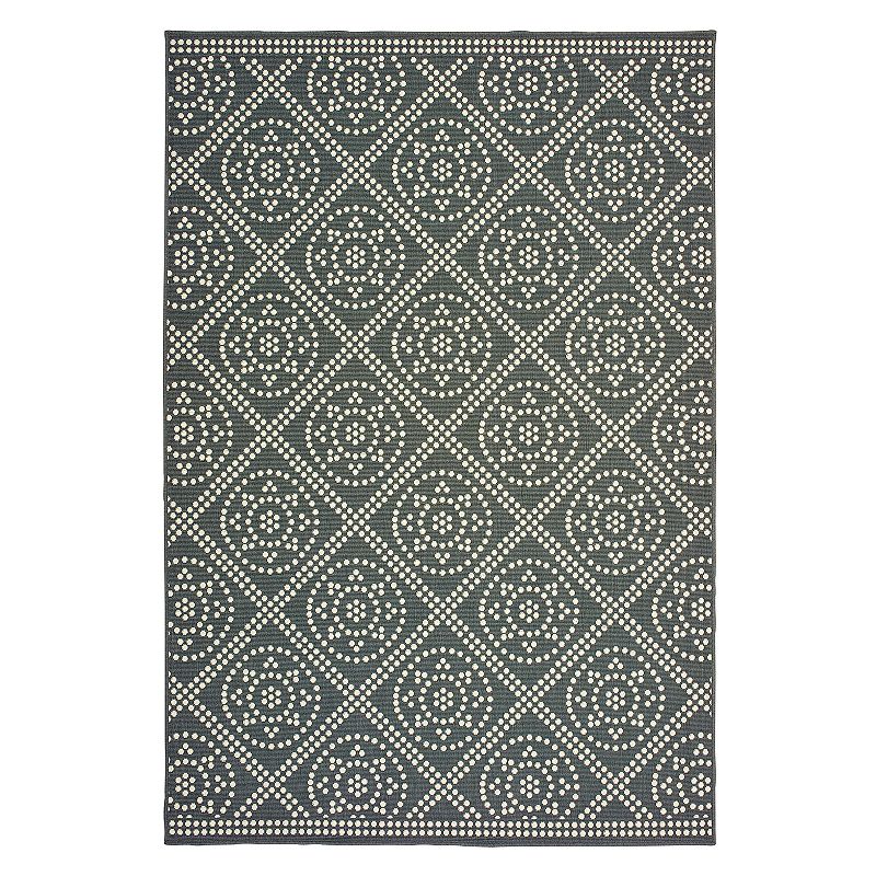 StyleHaven Mainland Lattice Geometric Indoor Outdoor Rug