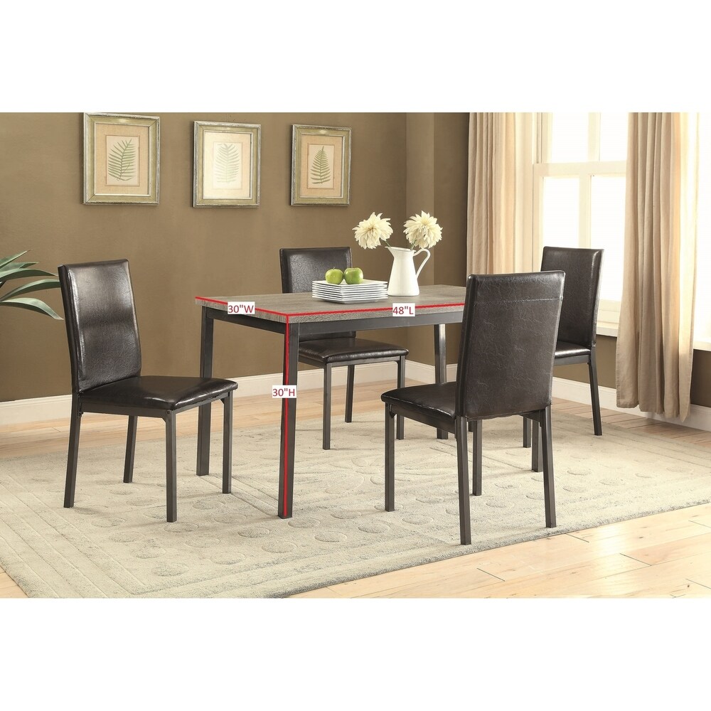 Coaster Furniture Garza Black Rectangular Dining Table