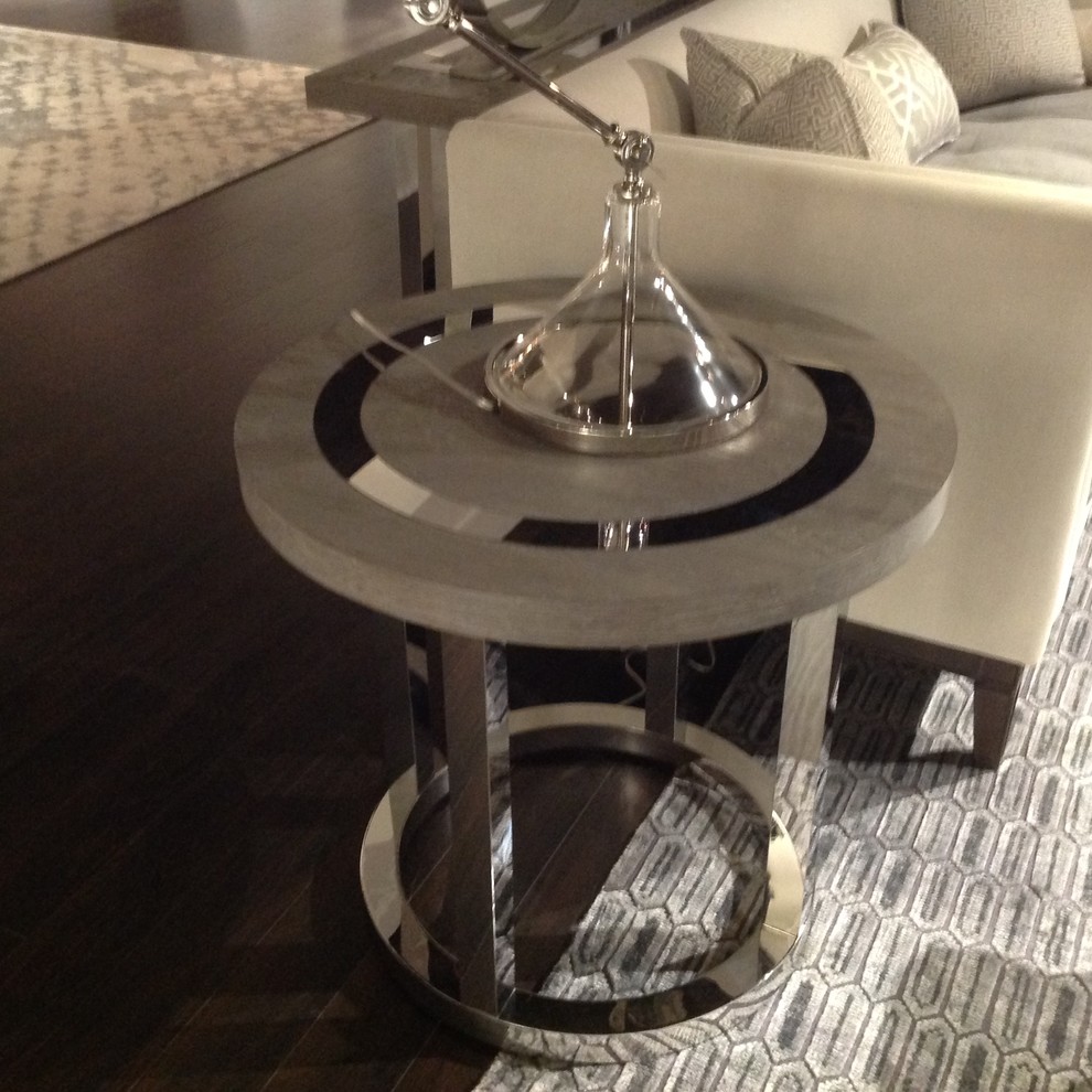 Universal Modern Wyatt Round End Table  Flint 645802   Contemporary   Side Tables And End Tables   by Emma Mason  Houzz