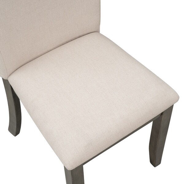 Wood Dining Chair Upholstered Dining Chairs，Set of 4