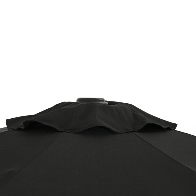 9 x27 X 9 x27 Trinidad Ii Market Patio Umbrella Black Island Umbrella