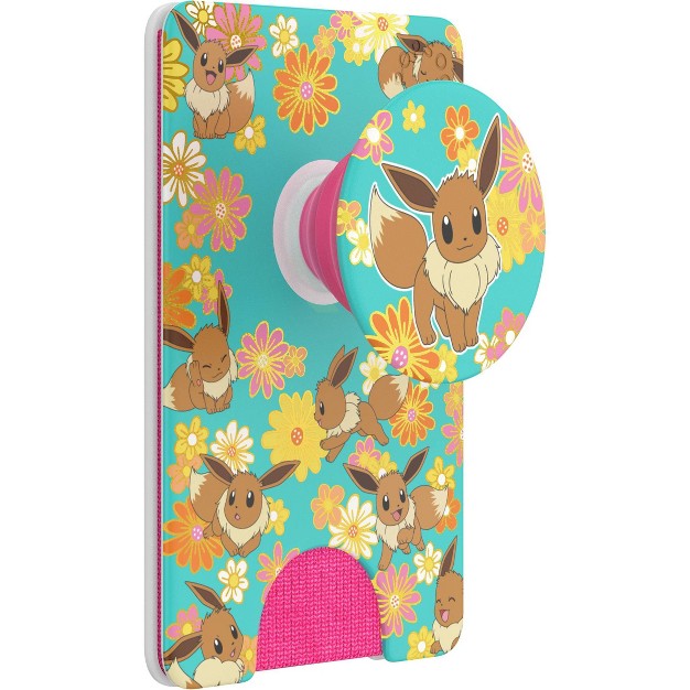 Popsockets Popwallet Pokemon Cell Phone Grip Foil Flower Power Eevee