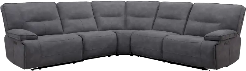 Spartacus Cobalt 5 Piece Power Reclining Sectional