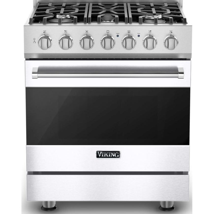 Viking 30-inch Freestanding Dual-Fuel Range with Vari-Speed Dual Flow Convection CRVDR3302-5BWHLP