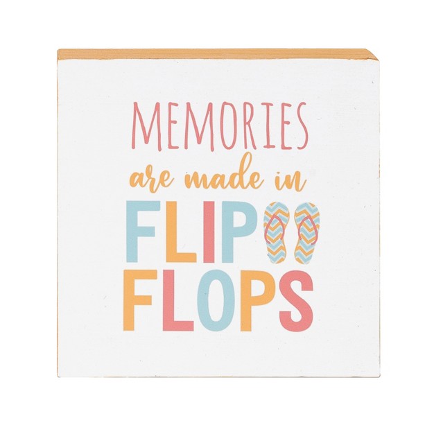 C amp f Home Memories Flip Flops Shelf Block