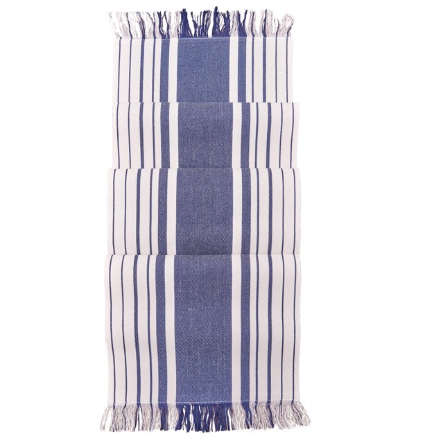 X 72 quot Nantucket Stripes Kitchen Table Runner