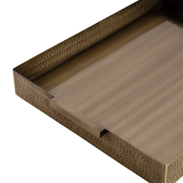 Kate And Laurel Praxis Wood Tiered Tray