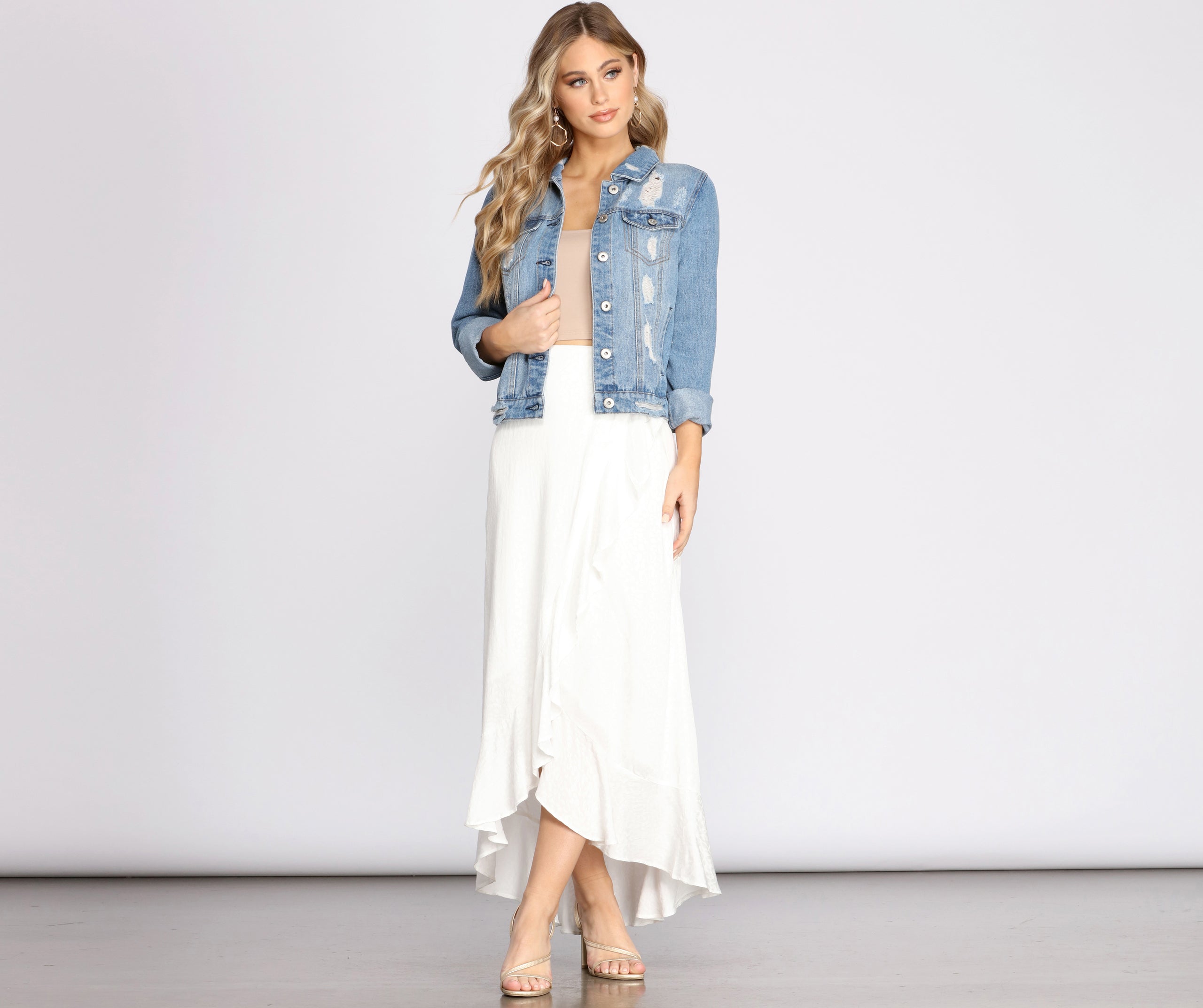 Wrap Me In Ruffles Maxi Skirt