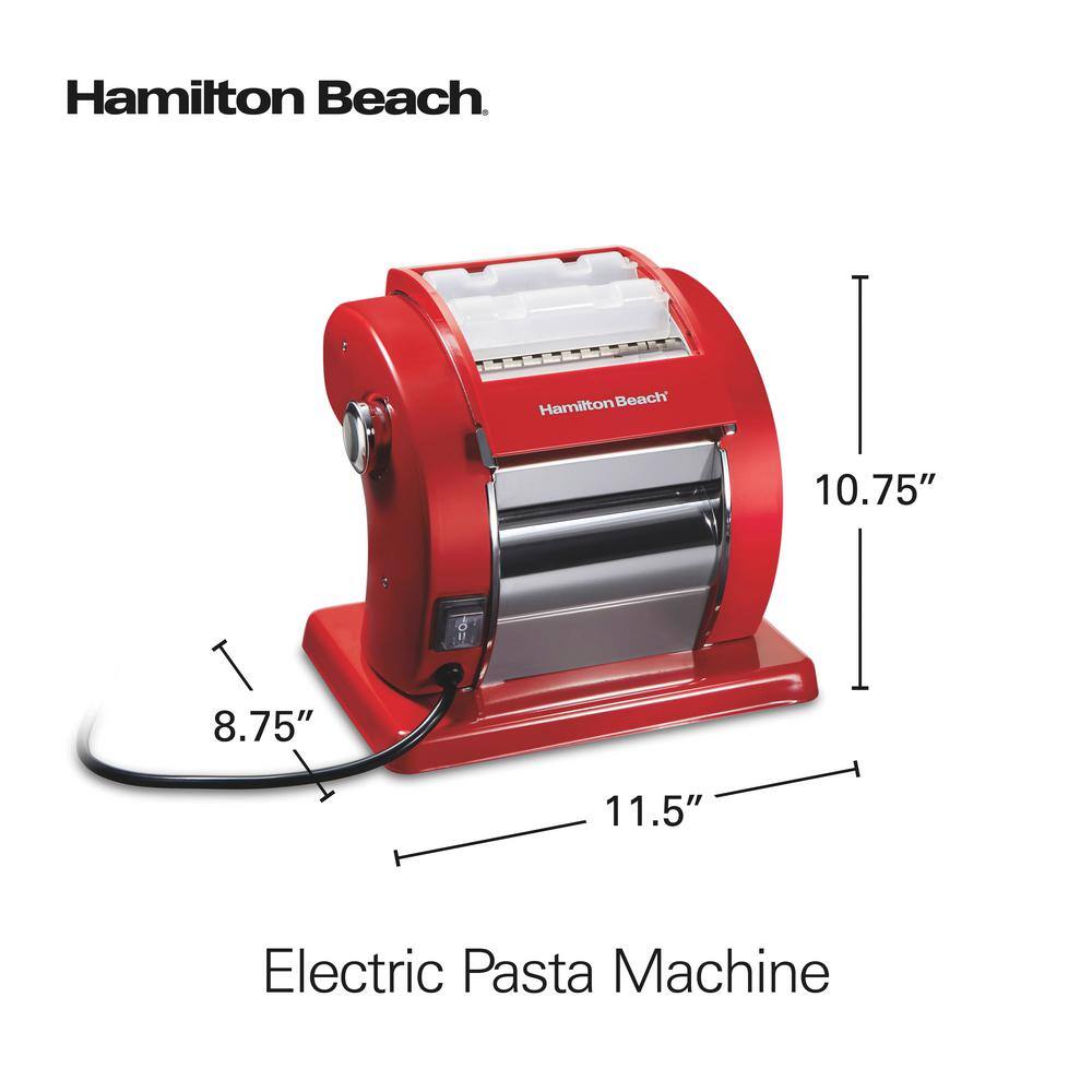 Hamilton Beach Red Electric Pasta Machine 86651