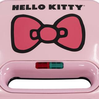 Uncanny Brands Hello Kitty 900W Pink Sandwich Maker PP-KIT-HK2