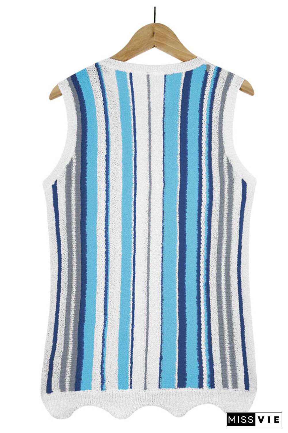 Striped Knit Tank Top Wholesale