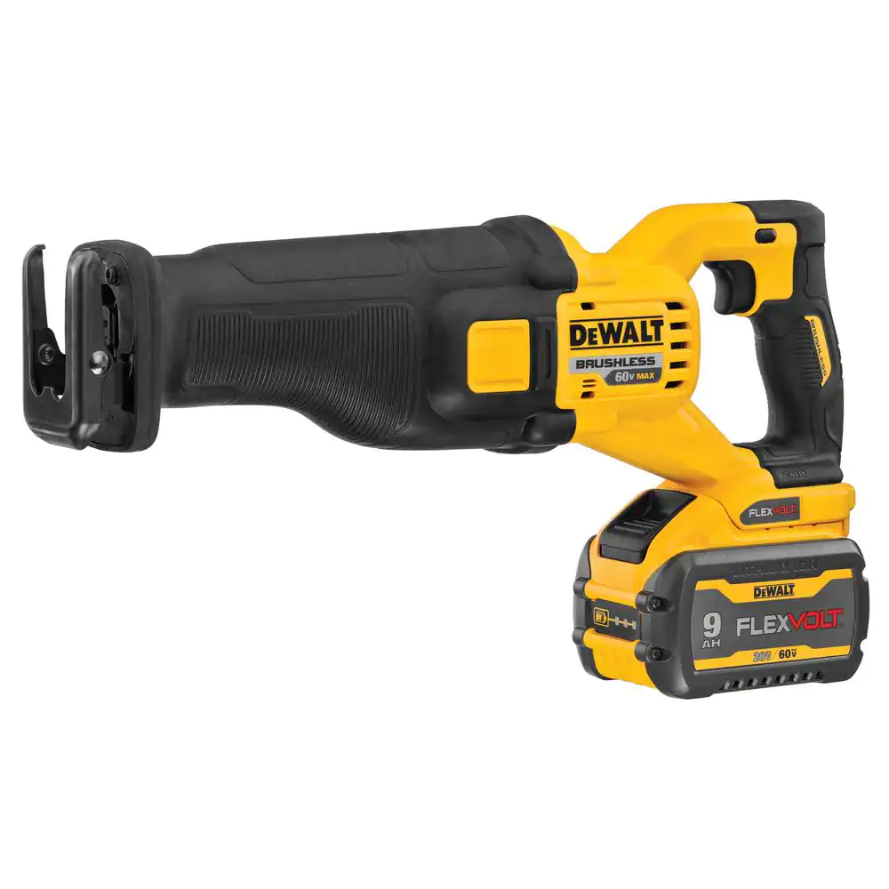 DEWALT DCS389X1 FLEXVOLT 60-Volt MAX Cordless Brushless Reciprocating Saw with (1) FLEXVOLT 9.0Ah Battery