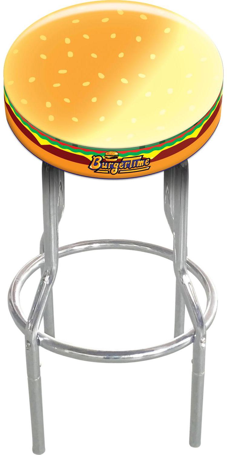 Burger Time 21.5 to 29.5 Adjustable Arcade Stool， Arcade1Up