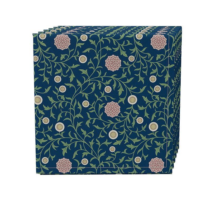 Napkin Set of 4， 100% Cotton， 20x20， Floral 71