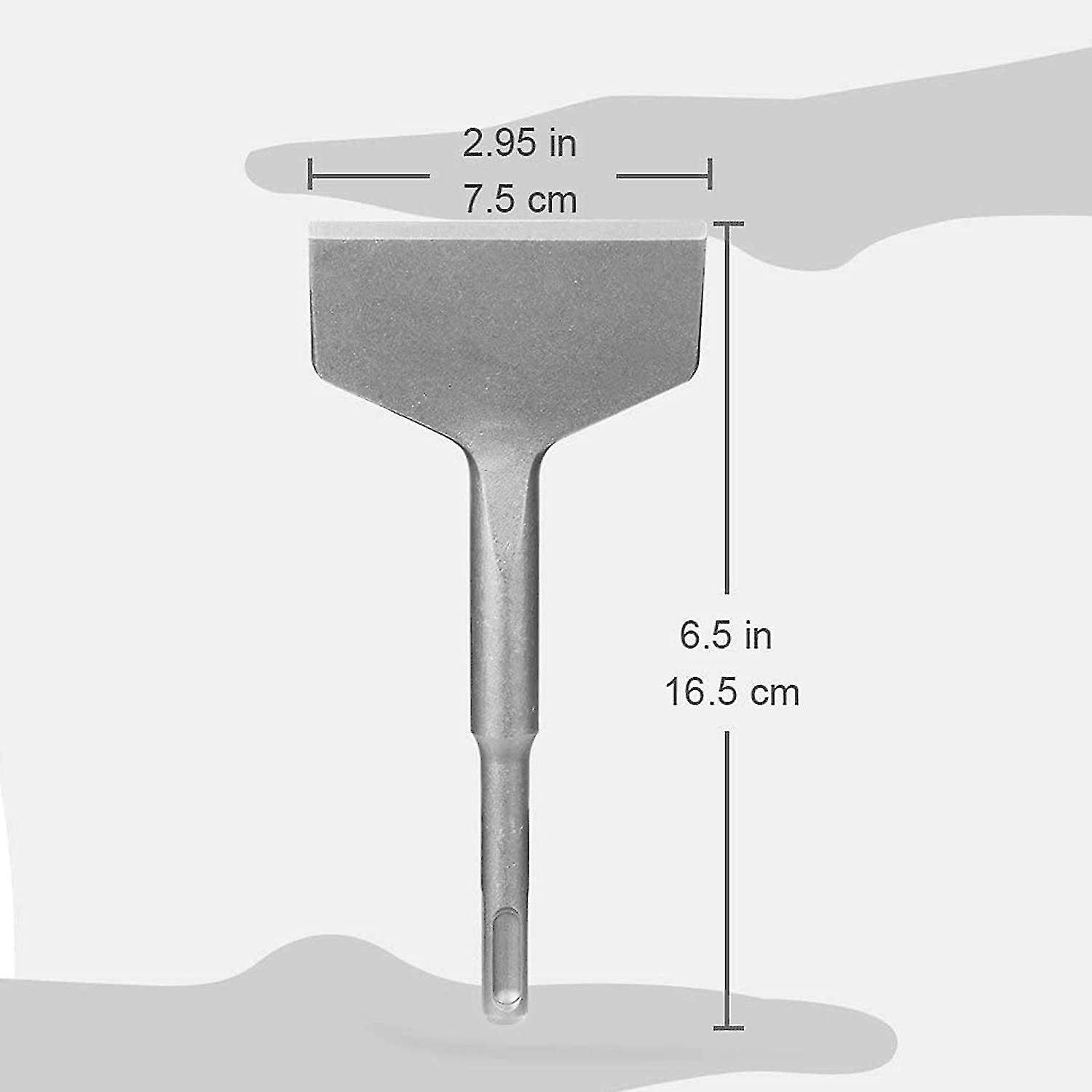 Flat Chisel Sds Plus Angled Nose Chisel 165 Mm X 75 Mm Professional Chisel Wide Chisel For Use In Ceramic Floor Tiles