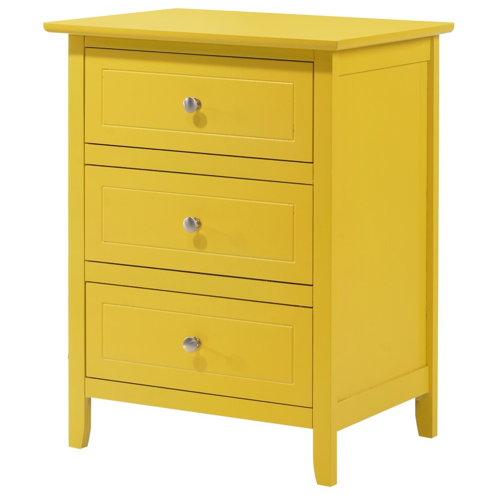 Daniel 3 Drawer Nightstand (25 in. H x 15 in. W x 19 in. D)