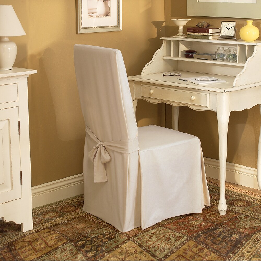 SureFit Duck Long Dining Chair Slipcover