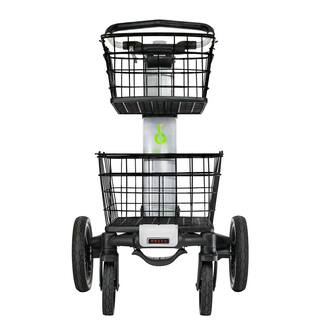 Scout Cart Scout Fold Cart with Removable Baskets Transport Tray Swivel-Front and 10 in. Rear Wheels Rubber Tires SCV2T