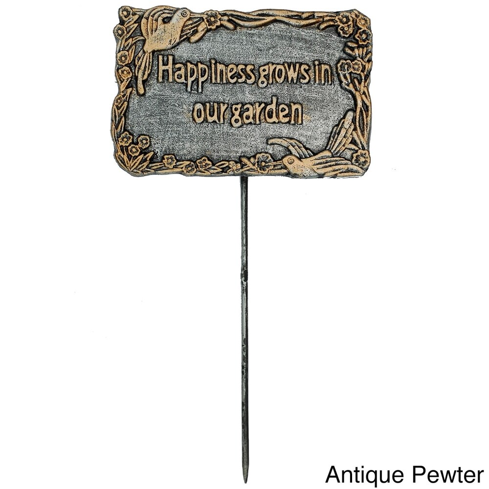 Premium Garden Marker Happiness Grows in Our Garden