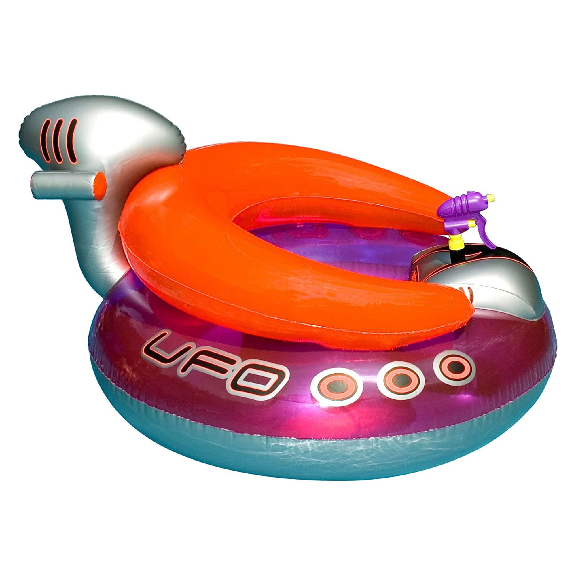 Swimline Inflatable UFO Lounge Chair Pool Float w/Squirt Gun (2 Pack)