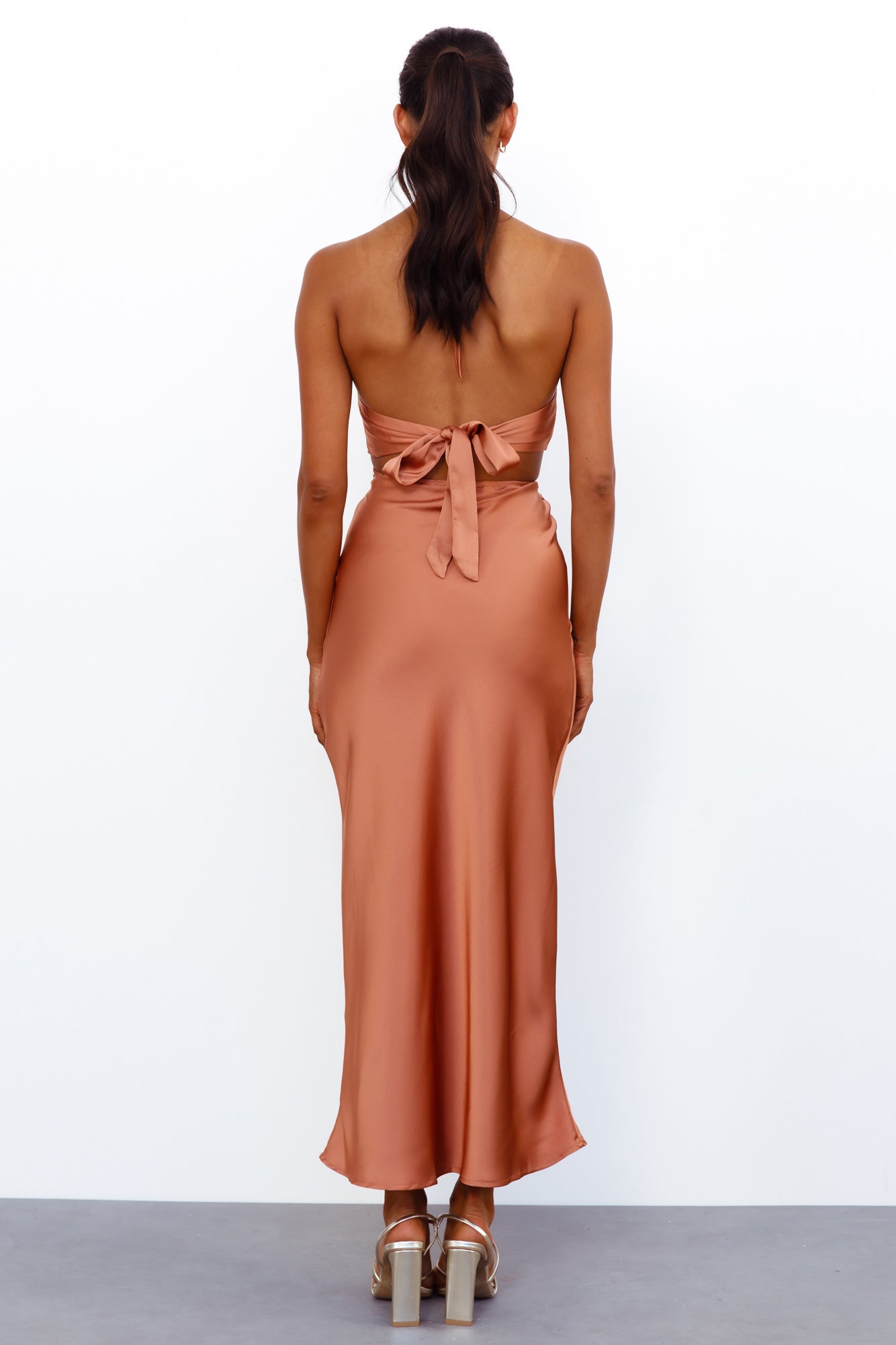 Found You Maxi Dress Bronze