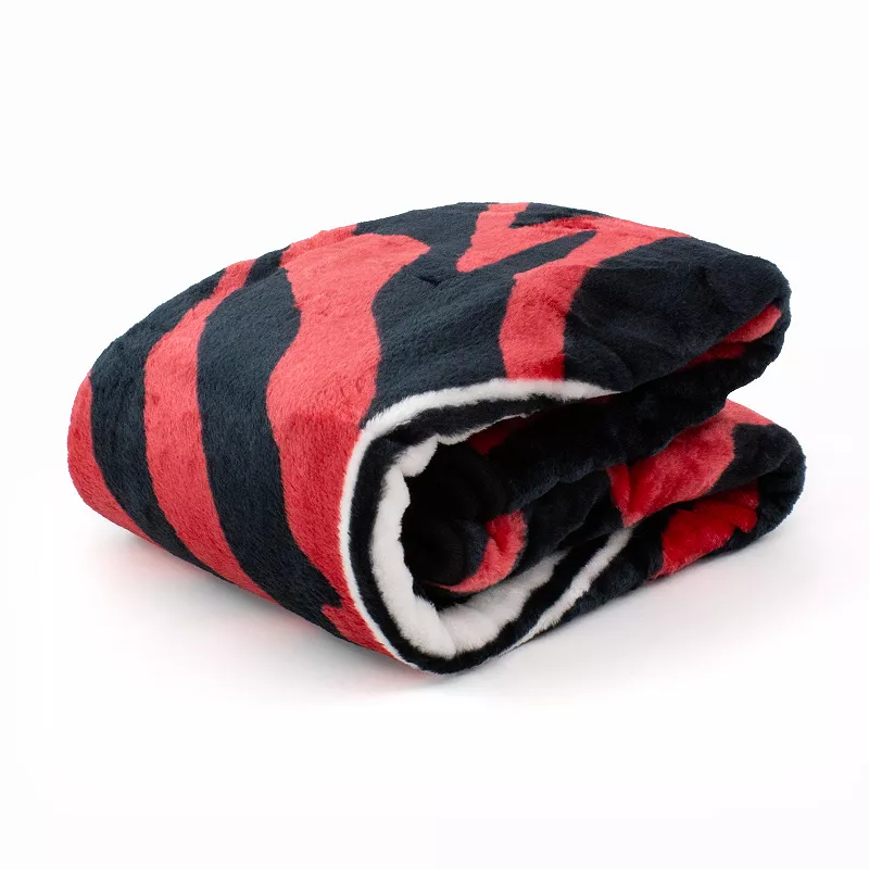 NCAA Georgia Bulldogs Soft Raschel Throw Blanket