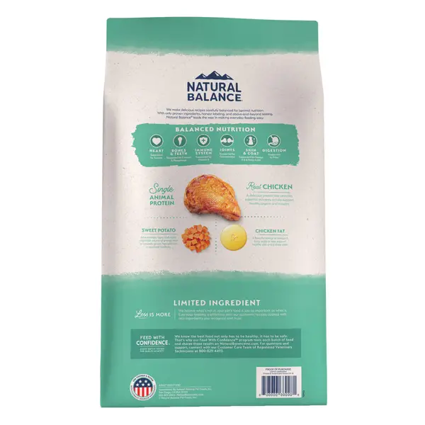 Natural Balance 24 lb Limited Ingredient Diets Chicken and Sweet Potato Dry Dog Formula