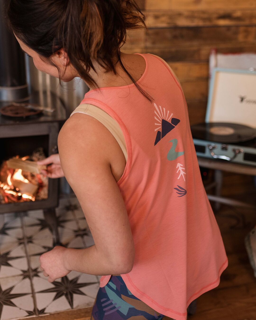 Breezy Recycled Active Vest - Shell Pink