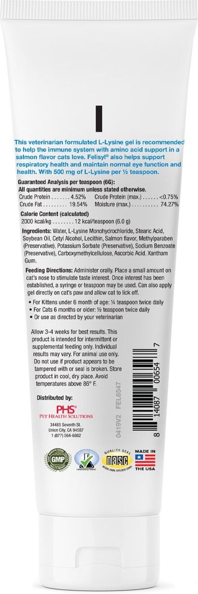 Felisyl Salmon Flavored Gel Immune Supplement for Cats