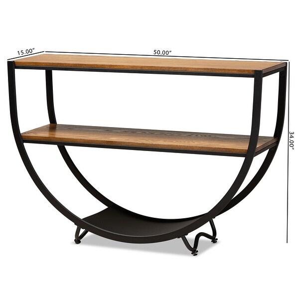 Carbon Loft Cohn Vintage Industrial Console Table