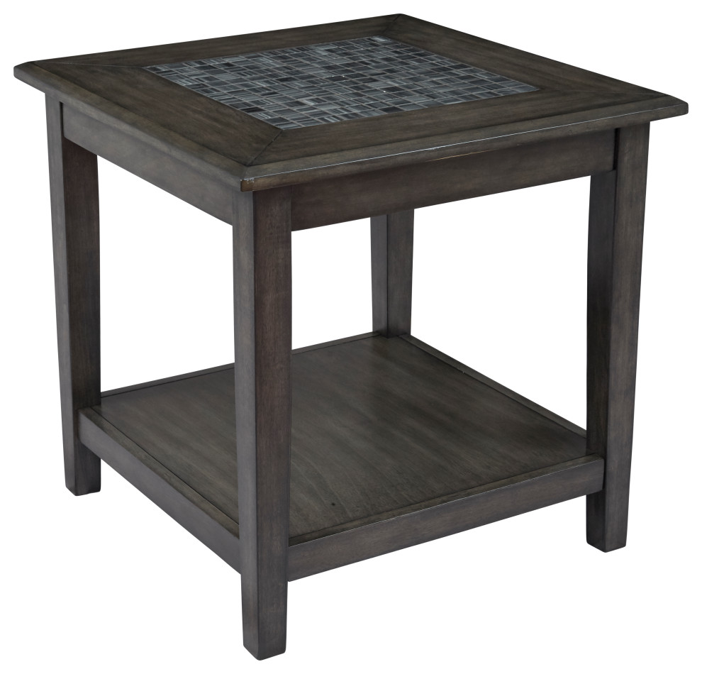 Baroque Cocktail Table With Mosaic Tile Inlay   Rustic   Coffee Table Sets   by Kolibri Decor  Houzz