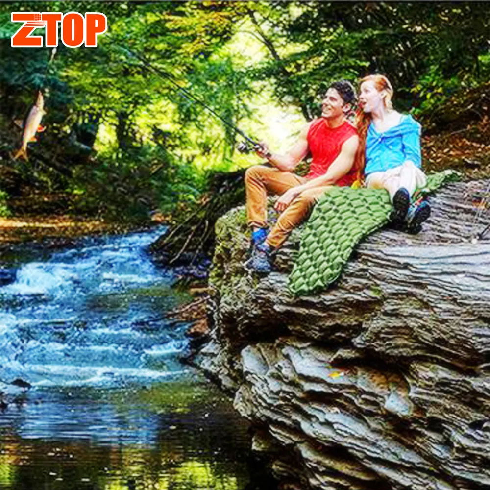 Hot Selling Moisture Proof Ultralight Portable Outdoor Hiking Camping Mat With Inflatable Pillow