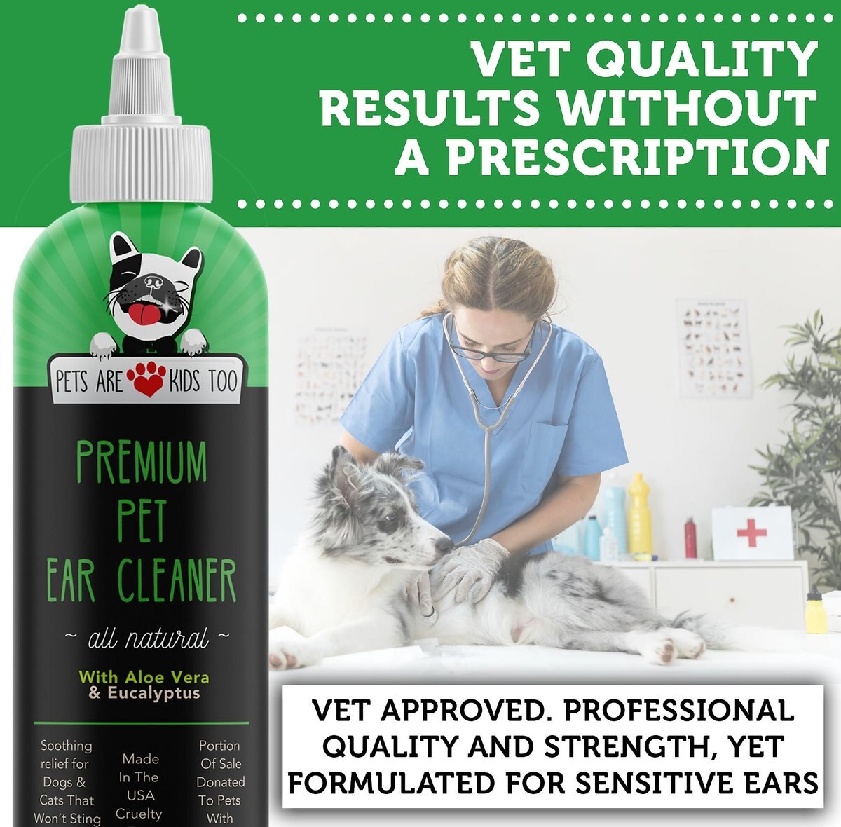 Pets Are Kids Too Premium Pet Ear Cleaner Solution