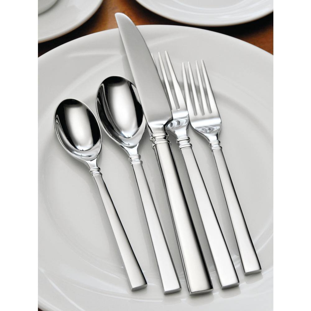 Oneida Shaker 180 Stainless Steel Oval Bowl SoupDessert Spoons (Set of 12) B600SDEF