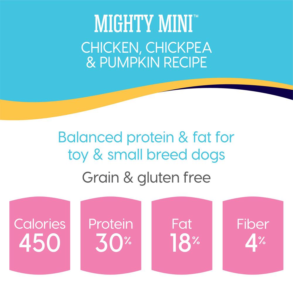 Solid Gold Grain Free Mighty Mini Chicken， Chickpea， and Pumpkin Toy and S