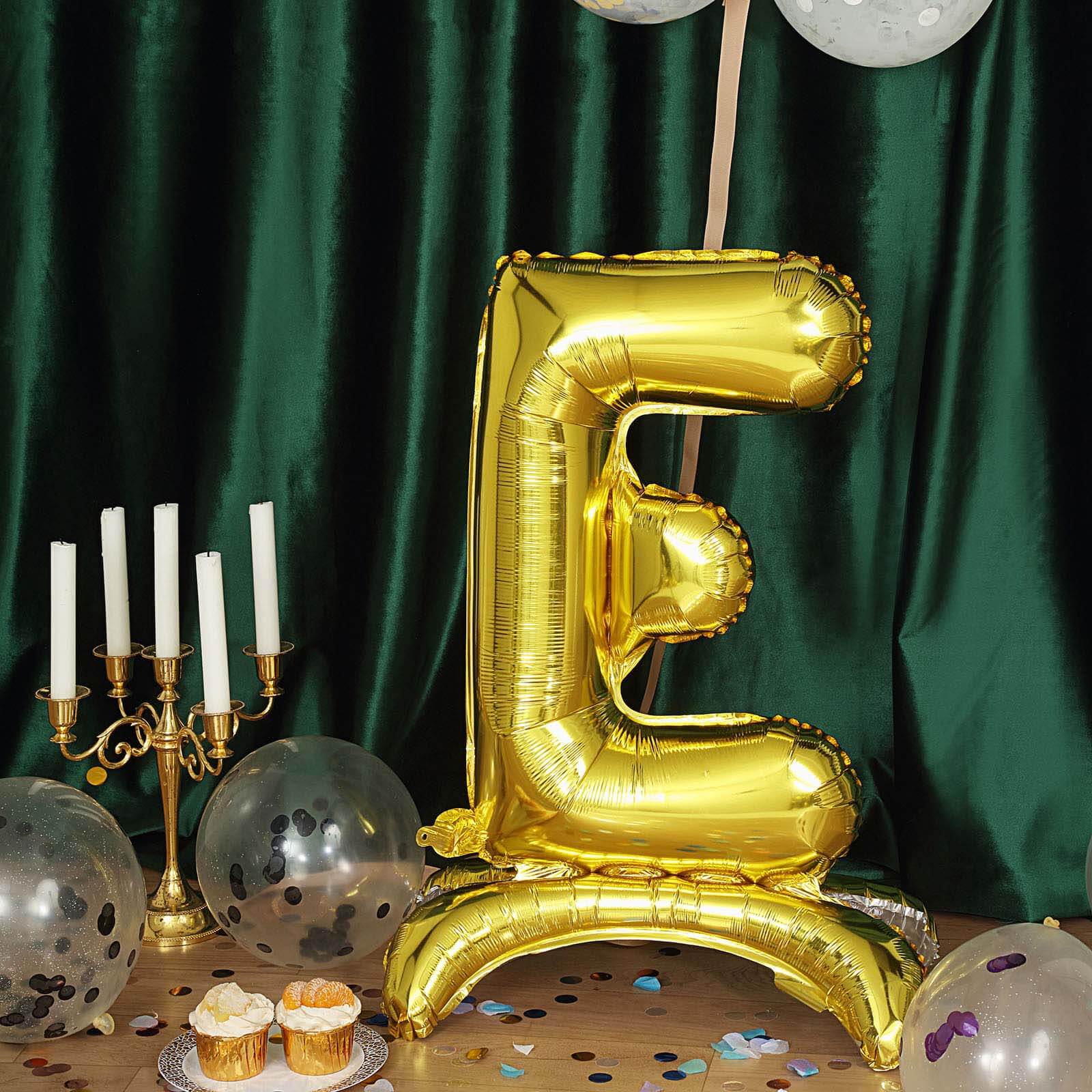 Gold Self Standing Helium/Air Mylar Foil Letter and Number Balloons 27