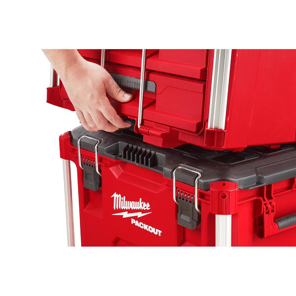 Milwaukee PACKOUT Drawers Tool Box Dolly Bundle ;