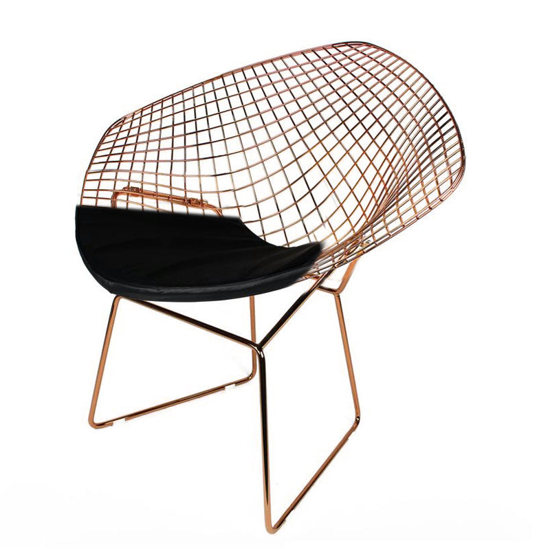 Rose Gold Diamond Wire Chair & Cushion Bp8019Rg