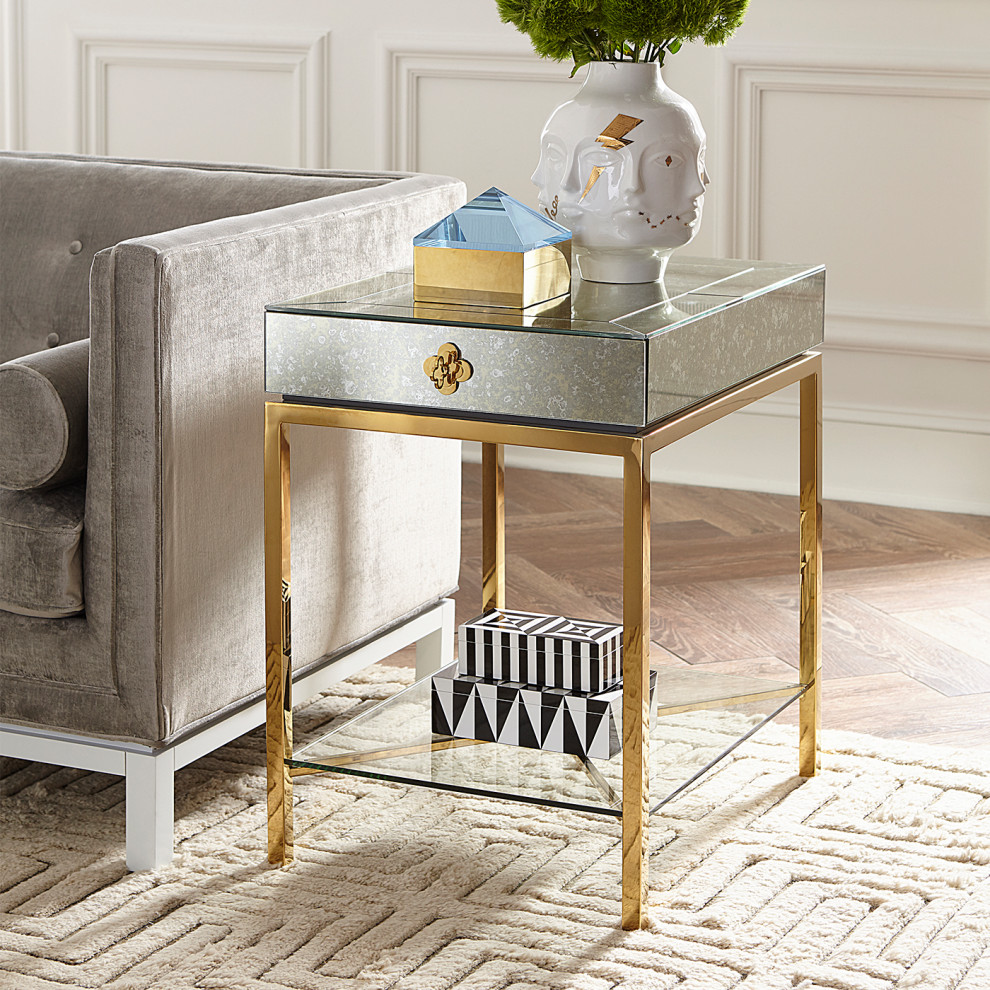 Delphine Tall Side Table   Contemporary   Side Tables And End Tables   by Jonathan Adler  Houzz