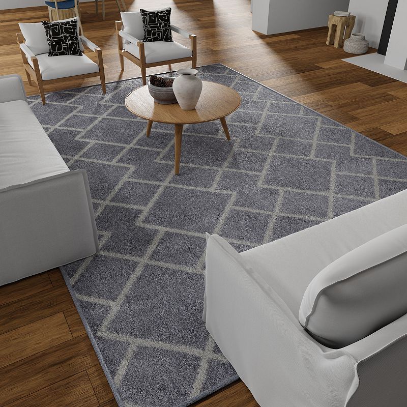 Loomaknoti Kissandrah Ble Gray Area Rug