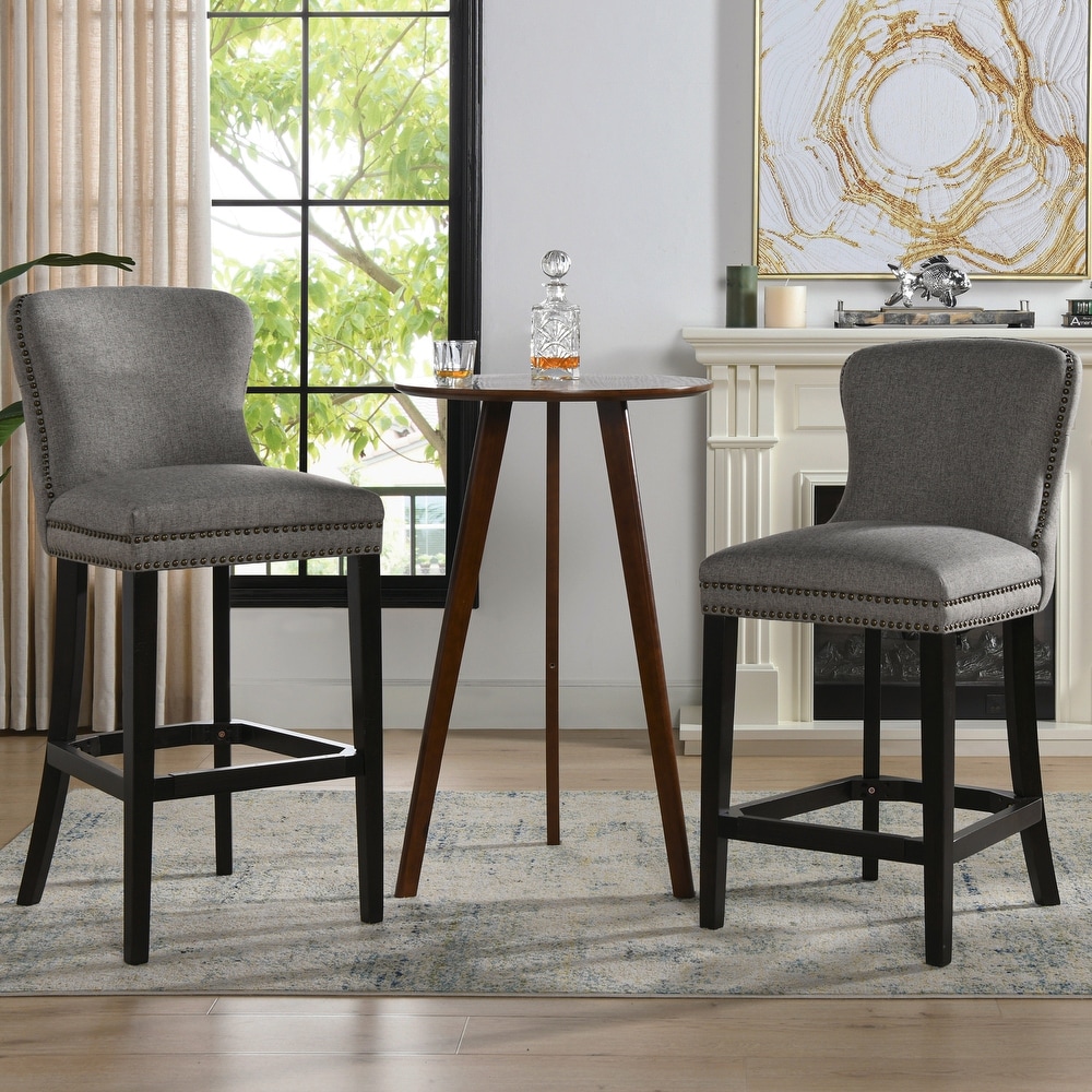 Sonoma Tufted Armless Counter or Bar Stools (Set of 2)