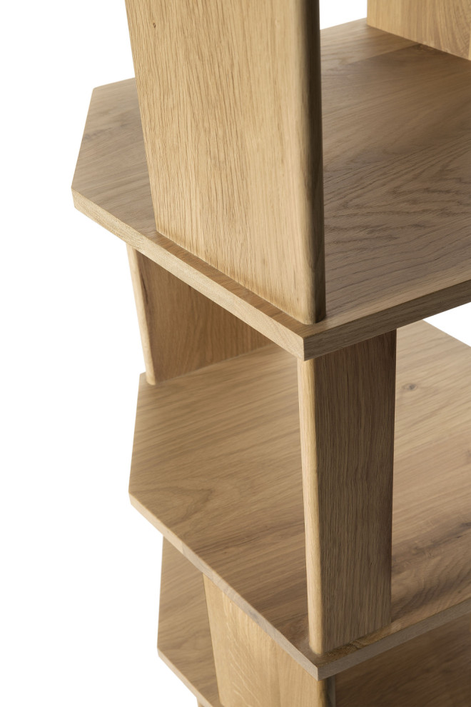 Geometric Oak Bookcase  OROA Stairs   Contemporary   Bookcases   by Oroa   Distinctive Furniture  Houzz